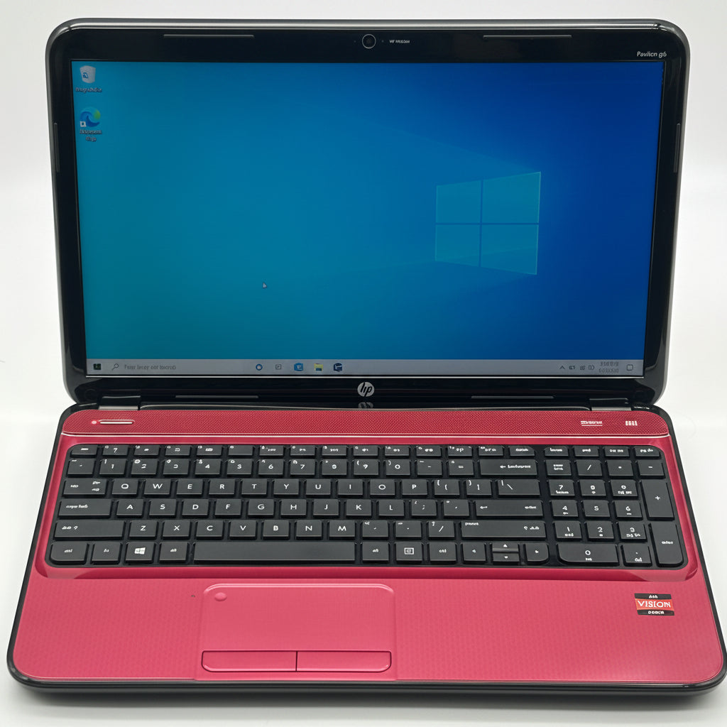 HP Pavilion G6 15.6-Inch Laptop | AMD A6-4400M APU| 8GB RAM| 1TB HDD| Red w/ Charger