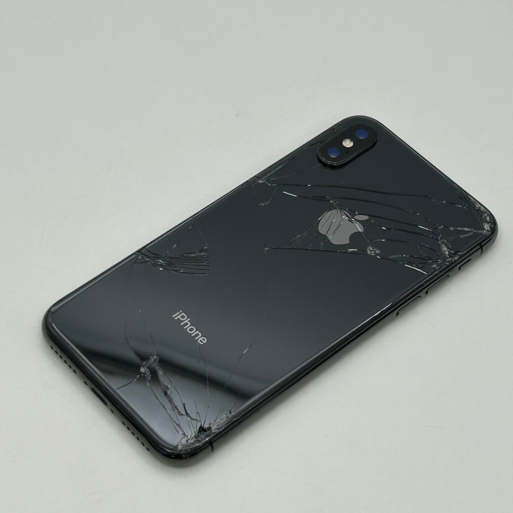 Apple iPhone X - 64GB - Space Gray (Unlocked) MQCK2LL/A CRACKED BACK