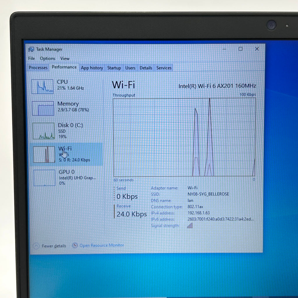 Dell Latitude 3420 14" Intel Core i3-1115G4 4GB RAM 256GB SSD Windows 10 Pro