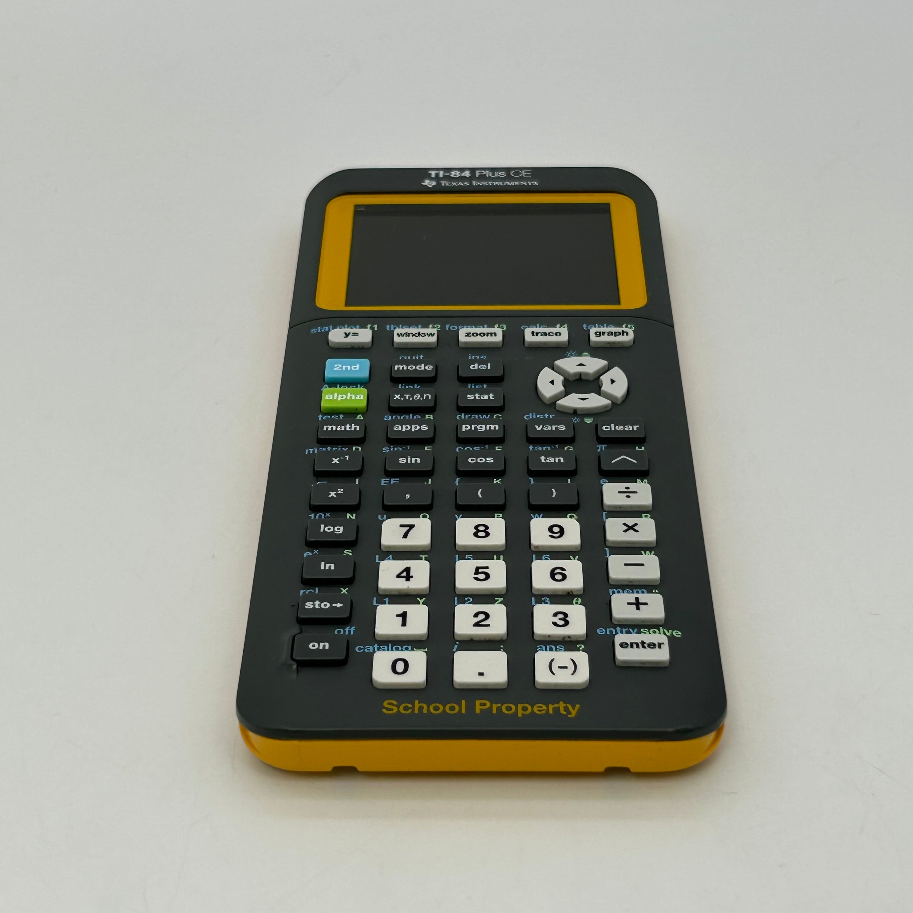 Texas Instruments TI 84 Plus Ce Yellow Calculator Graphing TI-84 Plus TI 84