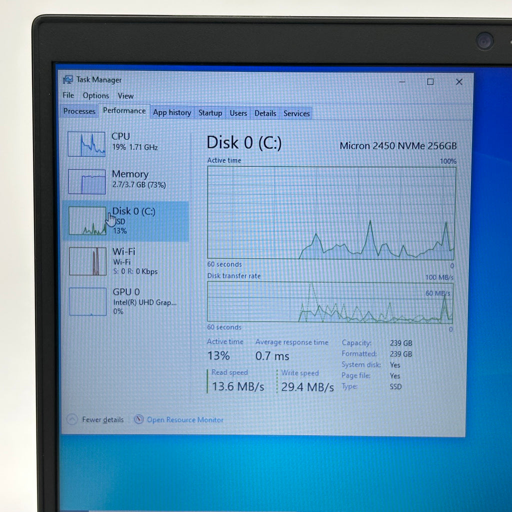 Dell Latitude 3420 14" Intel Core i3-1115G4 4GB RAM 256GB SSD Windows 10 Pro