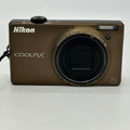 Nikon COOLPIX S6000 14.2MP Digital Camera Bronze - Bundle With Box & Case - VGC
