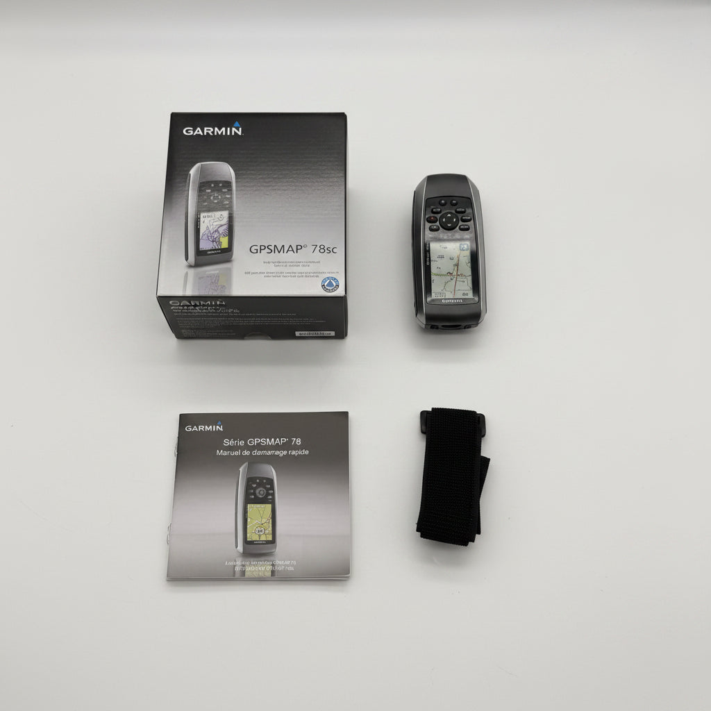 Garmin GPSMAP 78sc Gray Black Portable 2.6" LCD 3-Axis USB Marine GPS Navigator