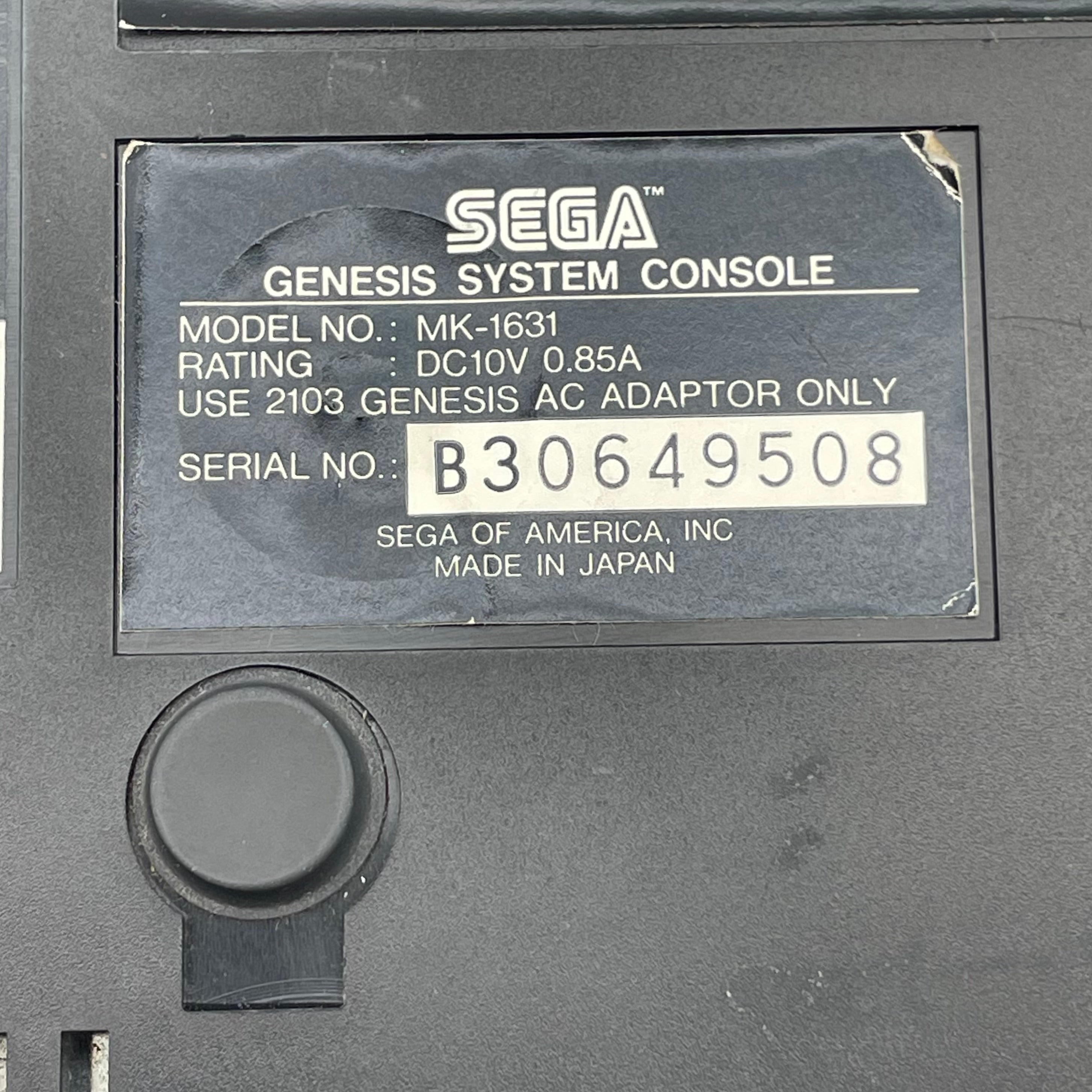 Sega Genesis Model 2 MK-1631- Untested