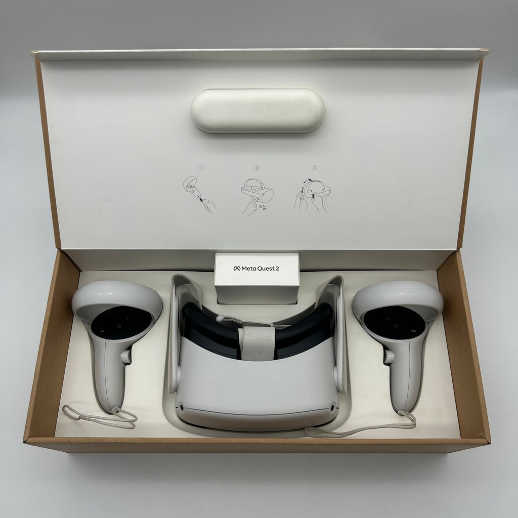 Meta Quest 2 Virtual Reality Headset 64GB with Controllers and Box