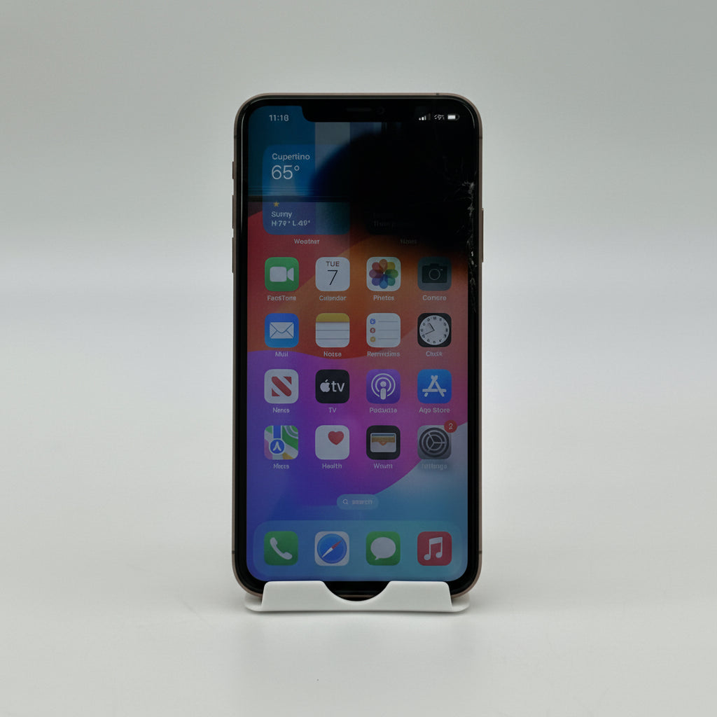 Apple iPhone 11 Pro Max 256GB Gold A2161 Unlocked Clean IMEI Broken