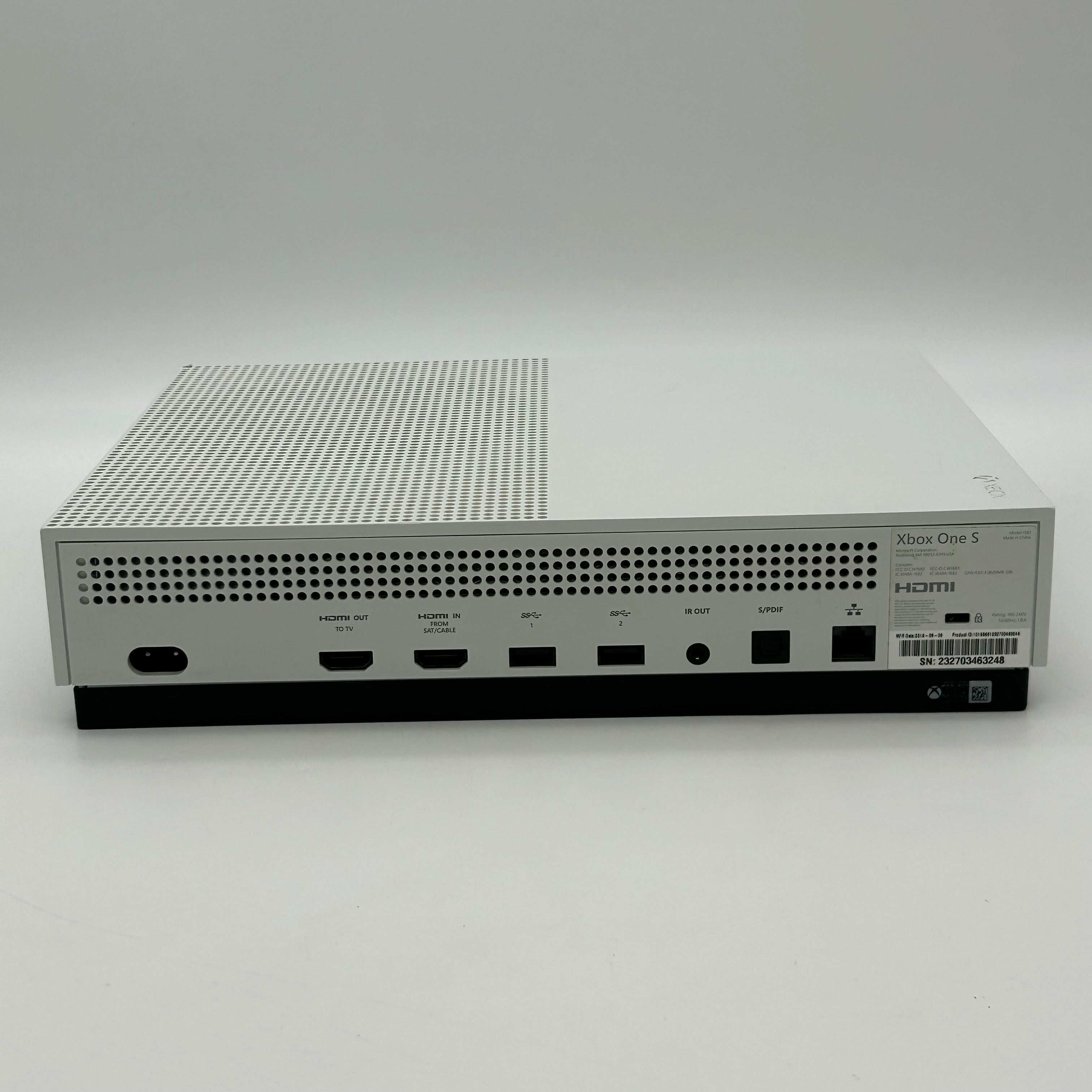 Microsoft Xbox One S 1681 500GB White Console w/ Controller & Cable TESTED