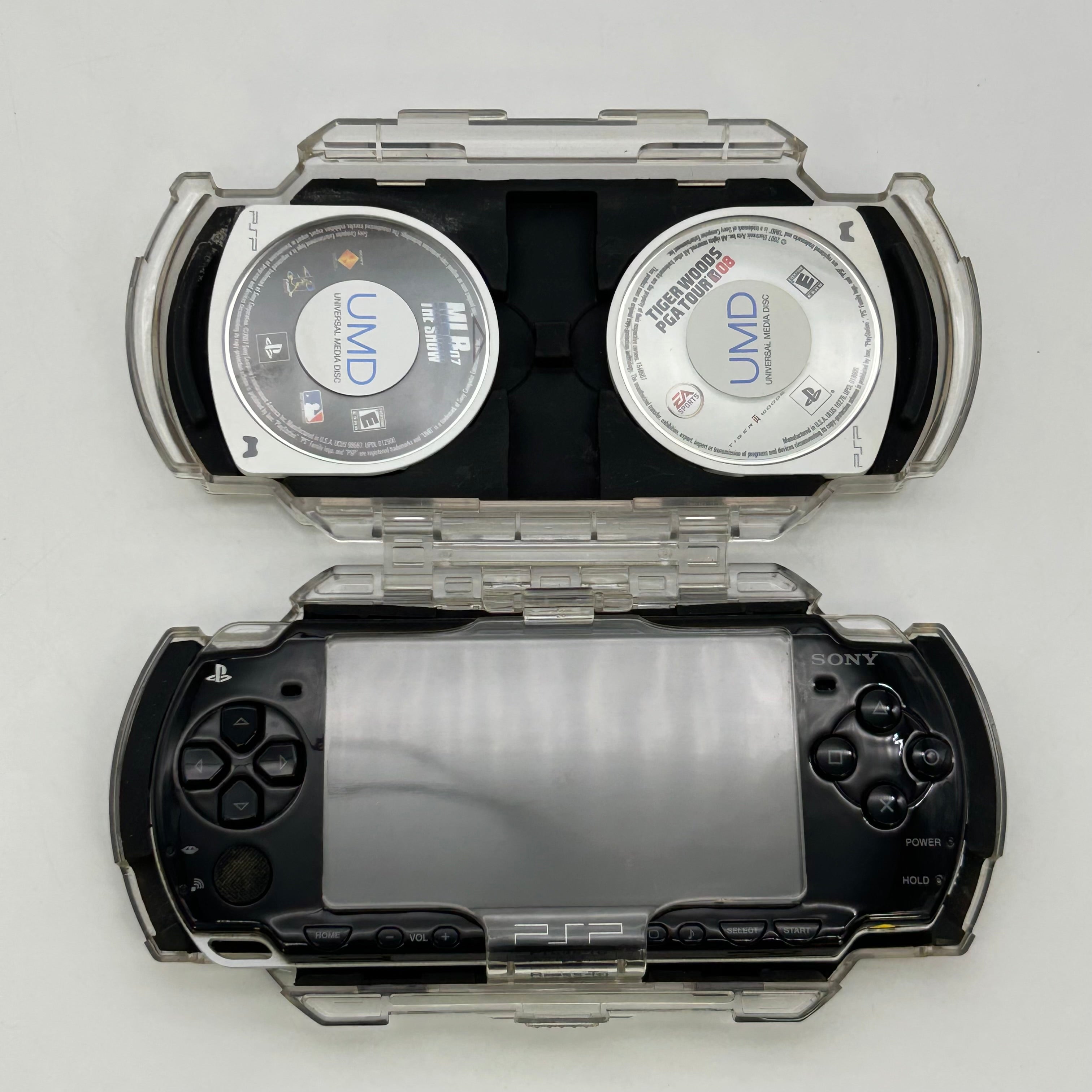 Sony PSP 2001 Piano Black Handheld Console Bundle Untested For Parts 3 Games