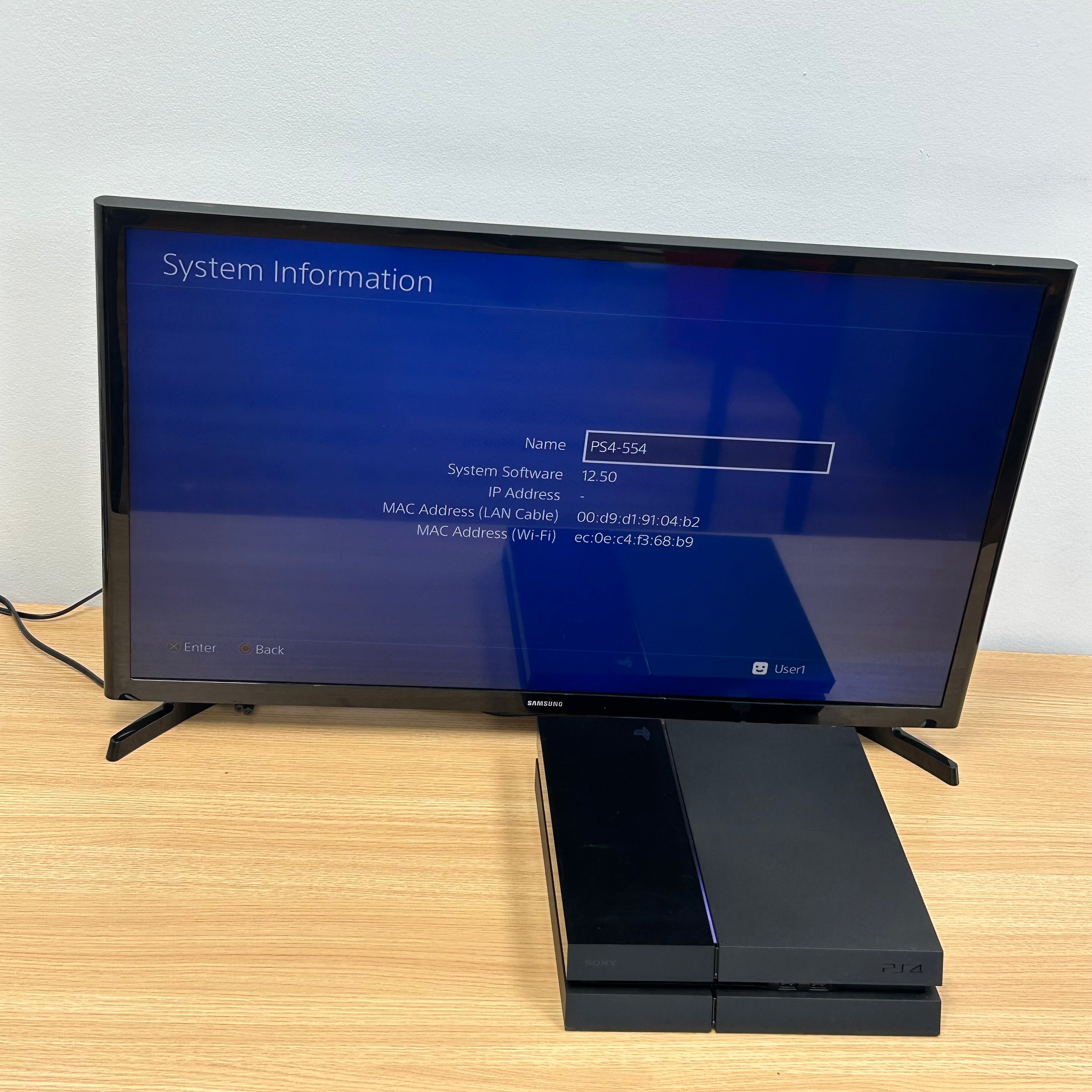 Sony PlayStation 4 (CUH-1115A) - 500GB - Black - Console Fully Functional