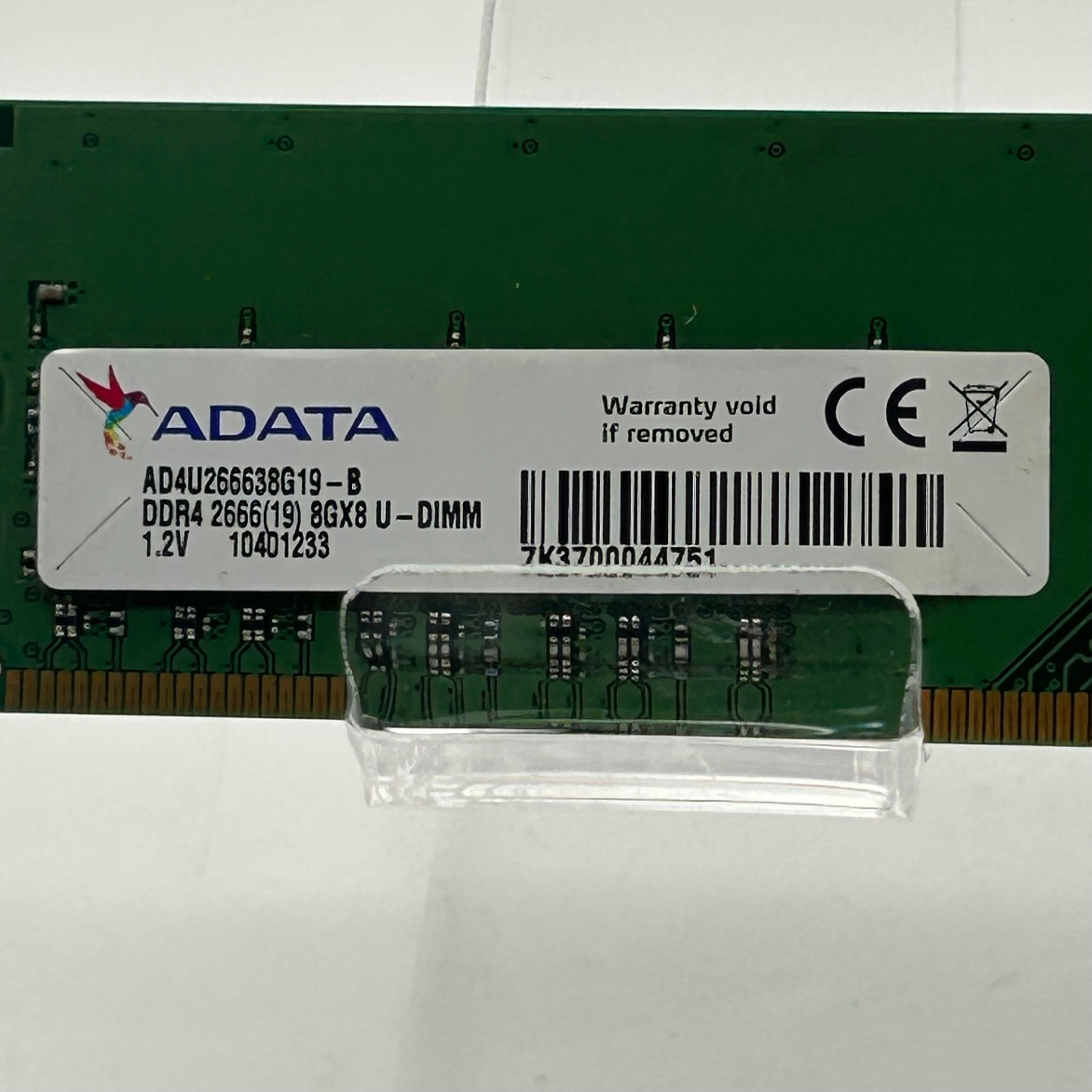 ADATA 8GB DDR4 2666MHz (1x8GB) RAM Module AD4U266638G19-B
