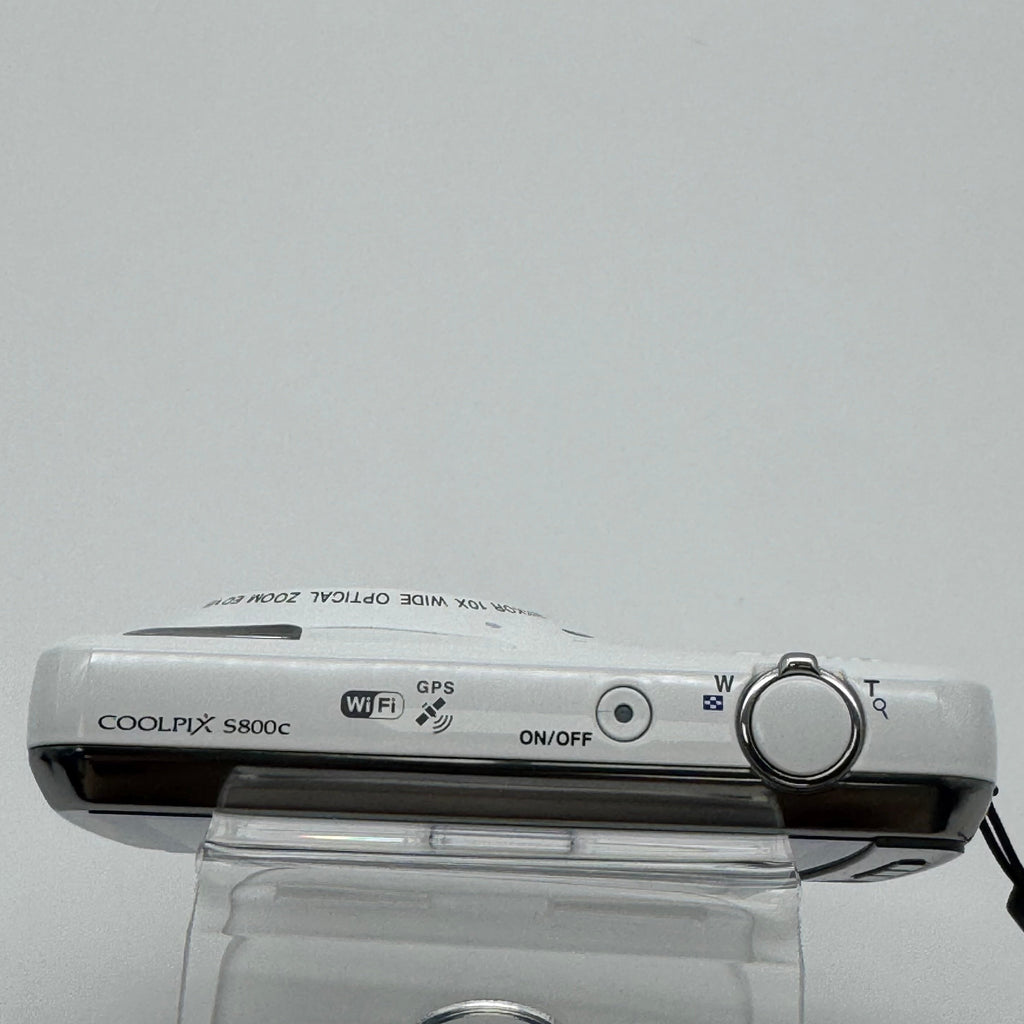 Nikon Coolpix S800c 16MP Digital Camera White WiFi - Used