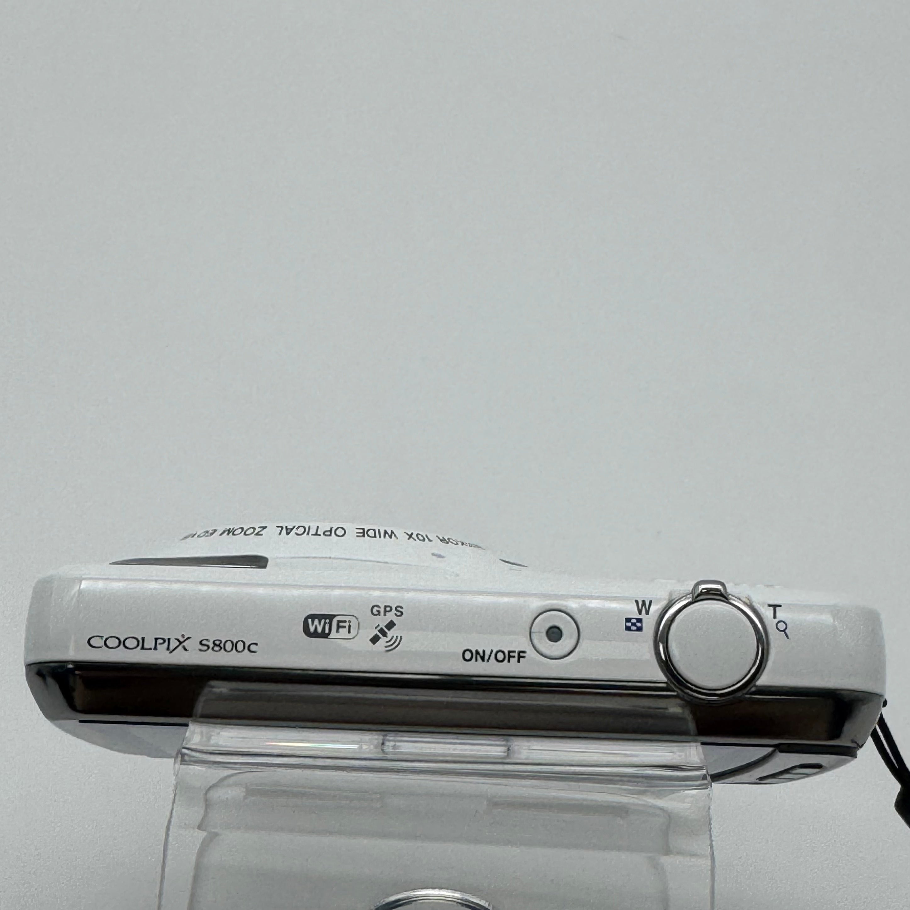 Nikon Coolpix S800c 16MP Digital Camera White WiFi - Used