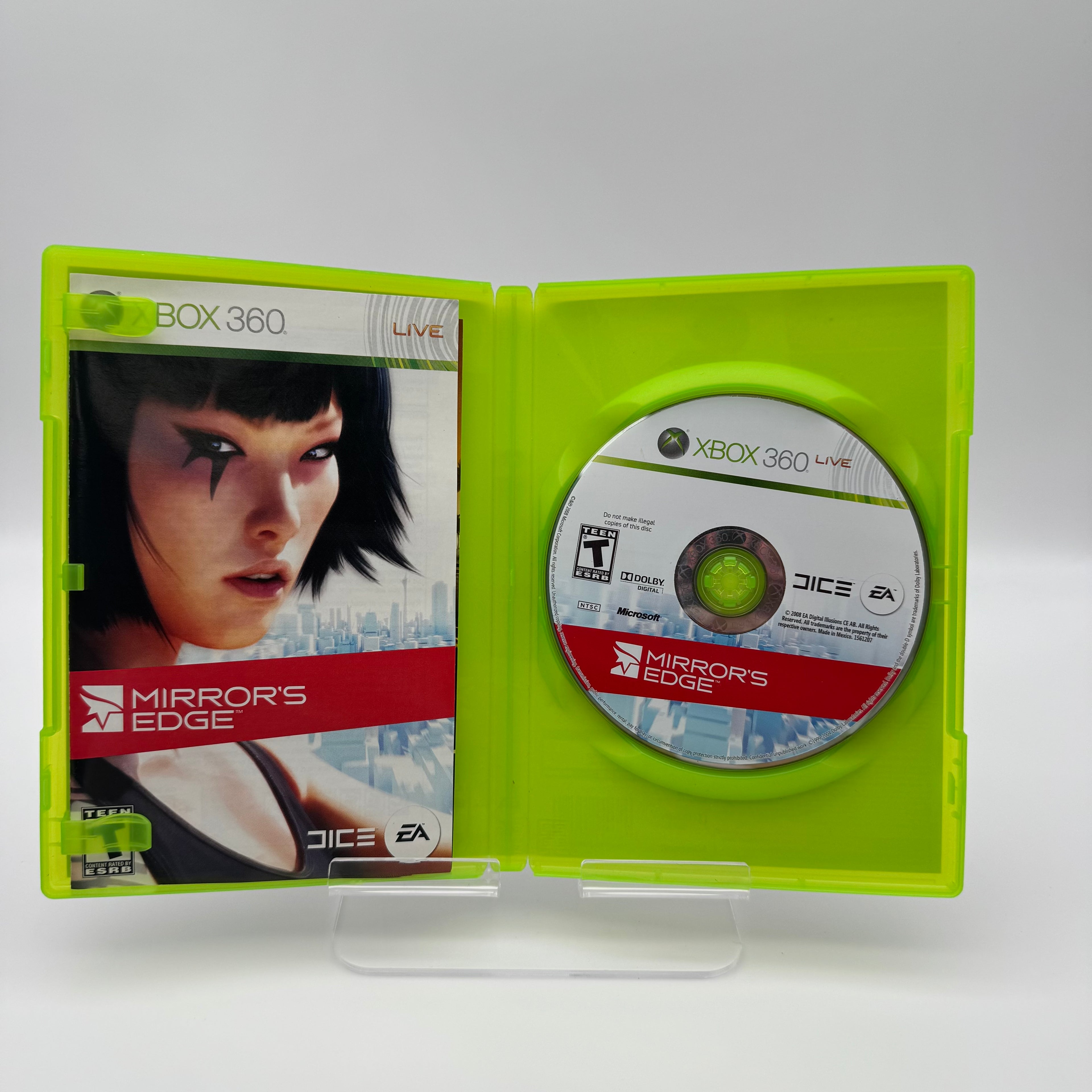 Xbox 360 Mirror's Edge Video Game with Box and Manual - Used