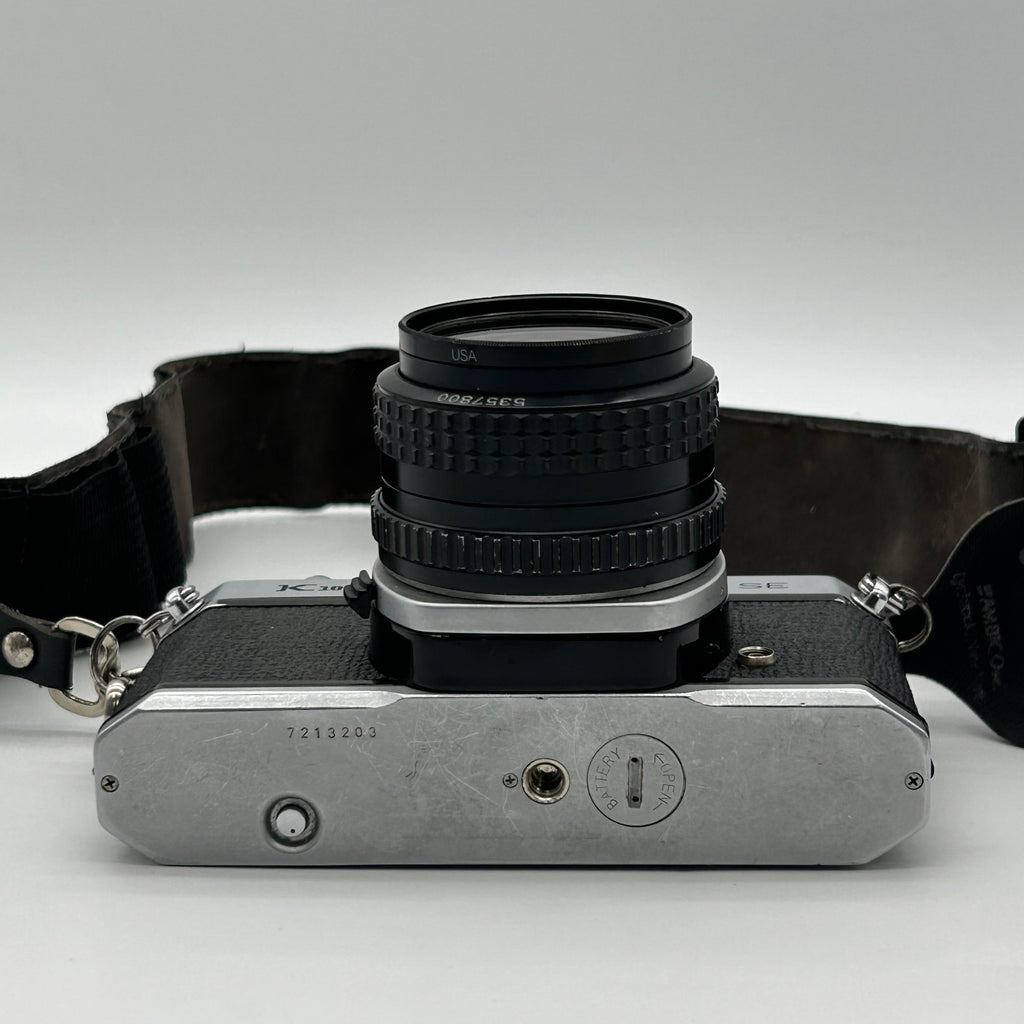Asahi Pentax K-1000 SE 35mm SLR Film Camera w/ 28mm 1:2 Lens & Strap - Untested
