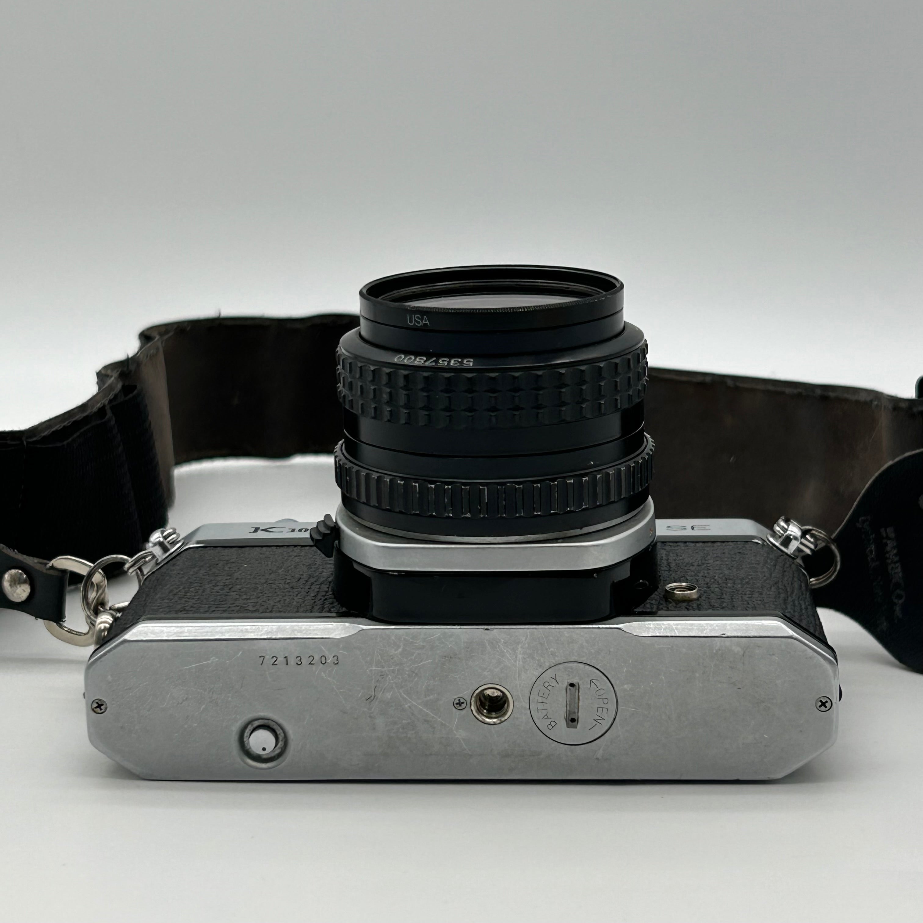 Asahi Pentax K-1000 SE 35mm SLR Film Camera w/ 28mm 1:2 Lens & Strap - Untested