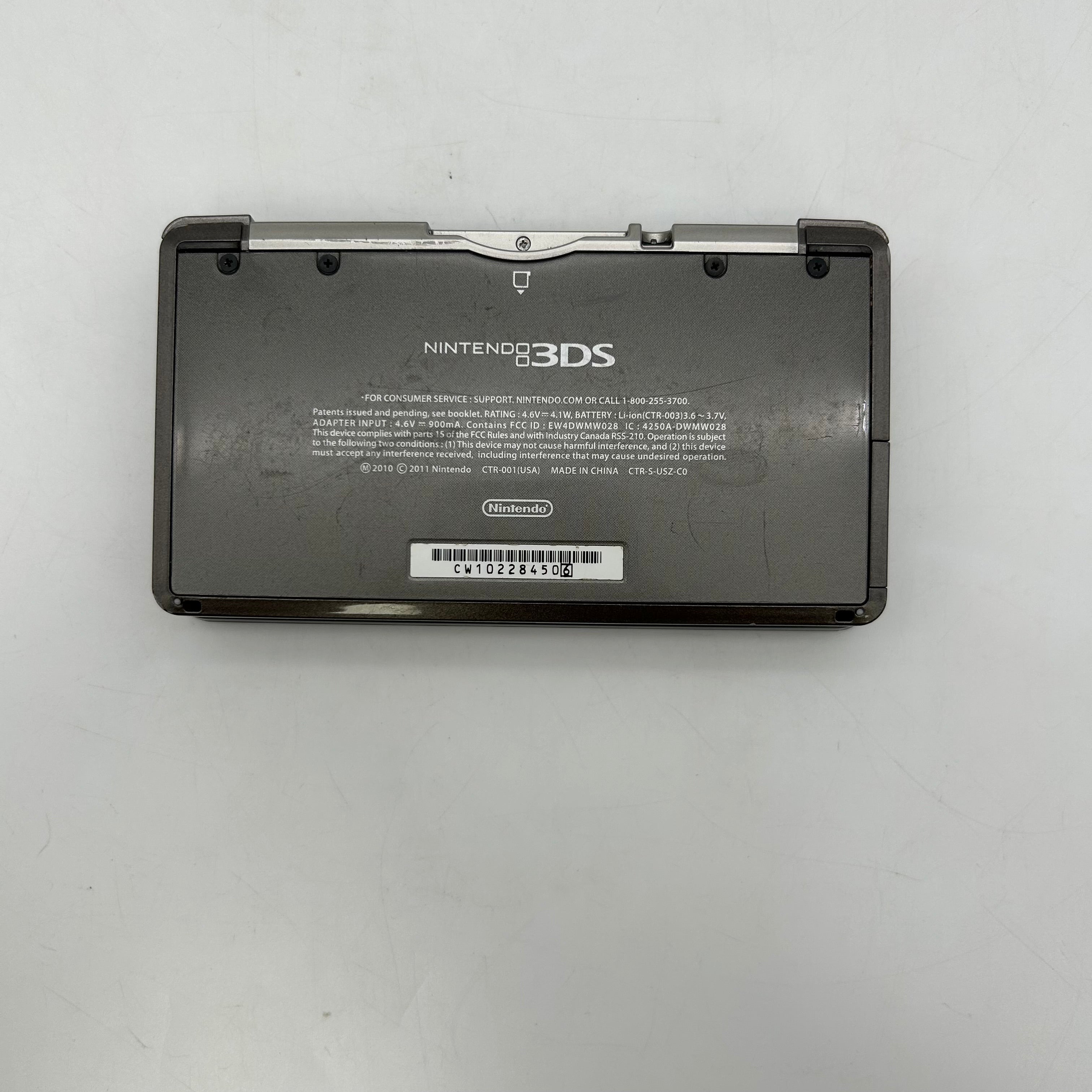 Nintendo 3DS BLACK CTR-001 Console - No Charger/Stylus - Tested