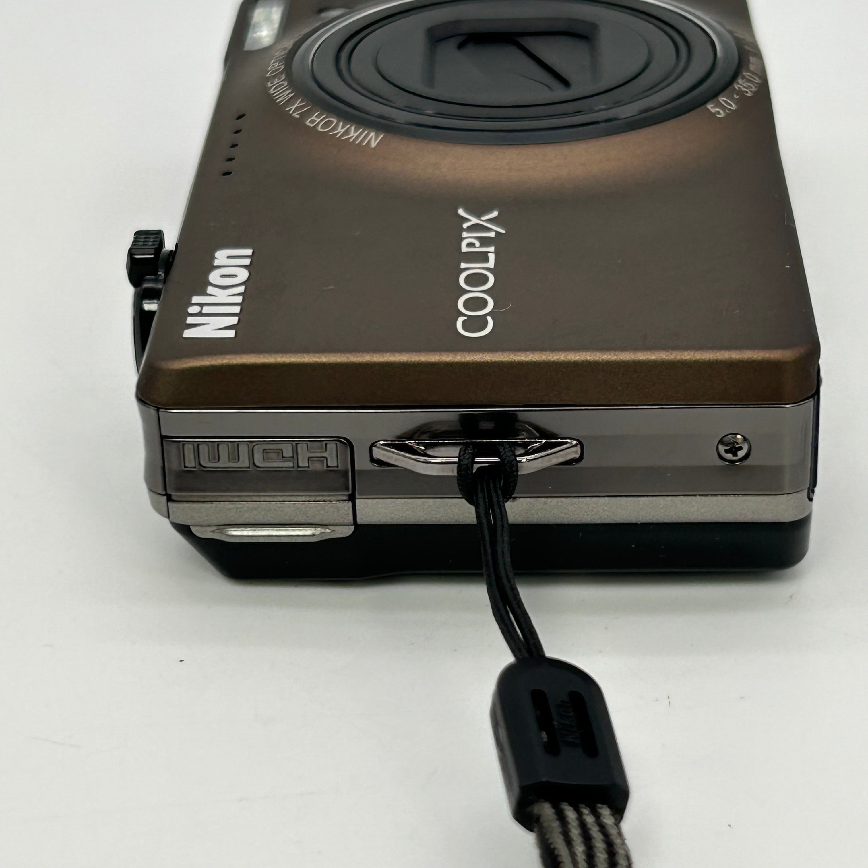 Nikon COOLPIX S6000 14.2MP Digital Camera Bronze - Bundle With Box & Case - VGC