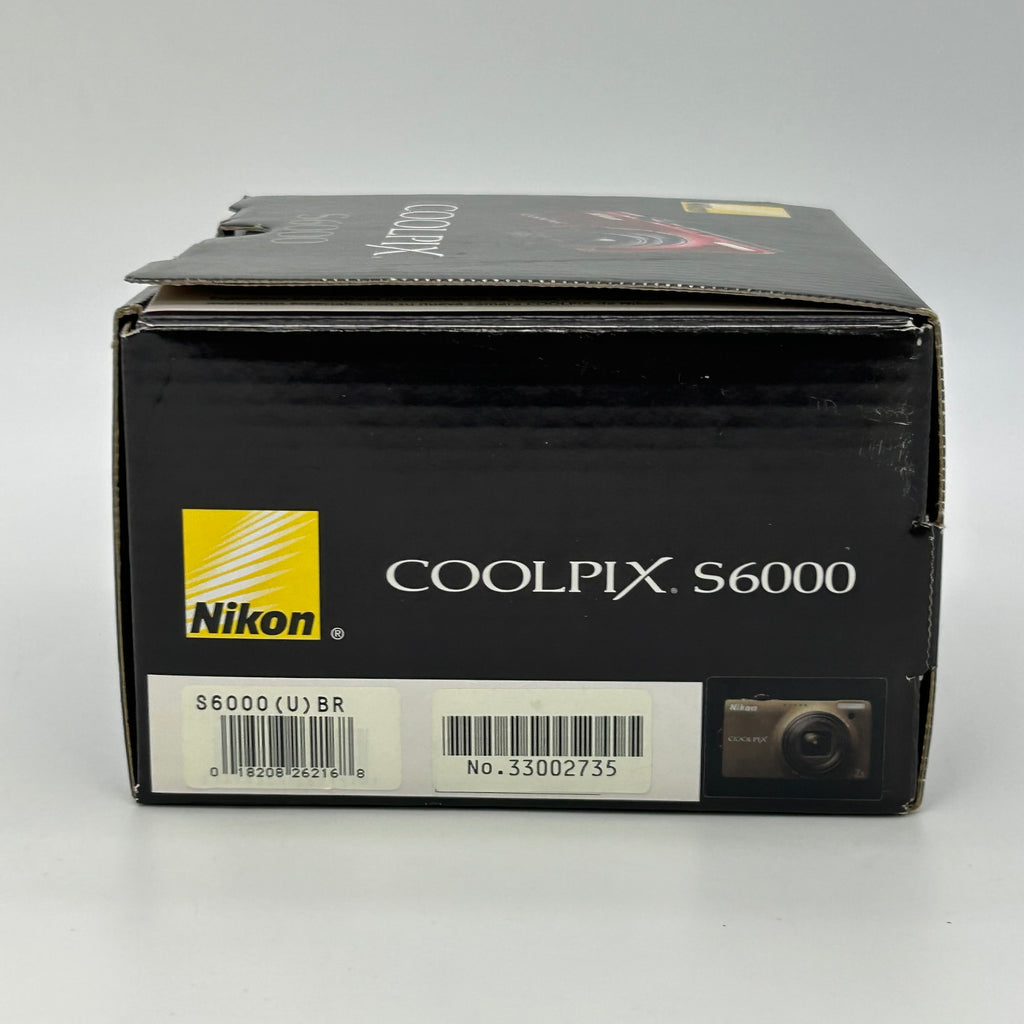 Nikon COOLPIX S6000 14.2MP Digital Camera Bronze - Bundle With Box & Case - VGC