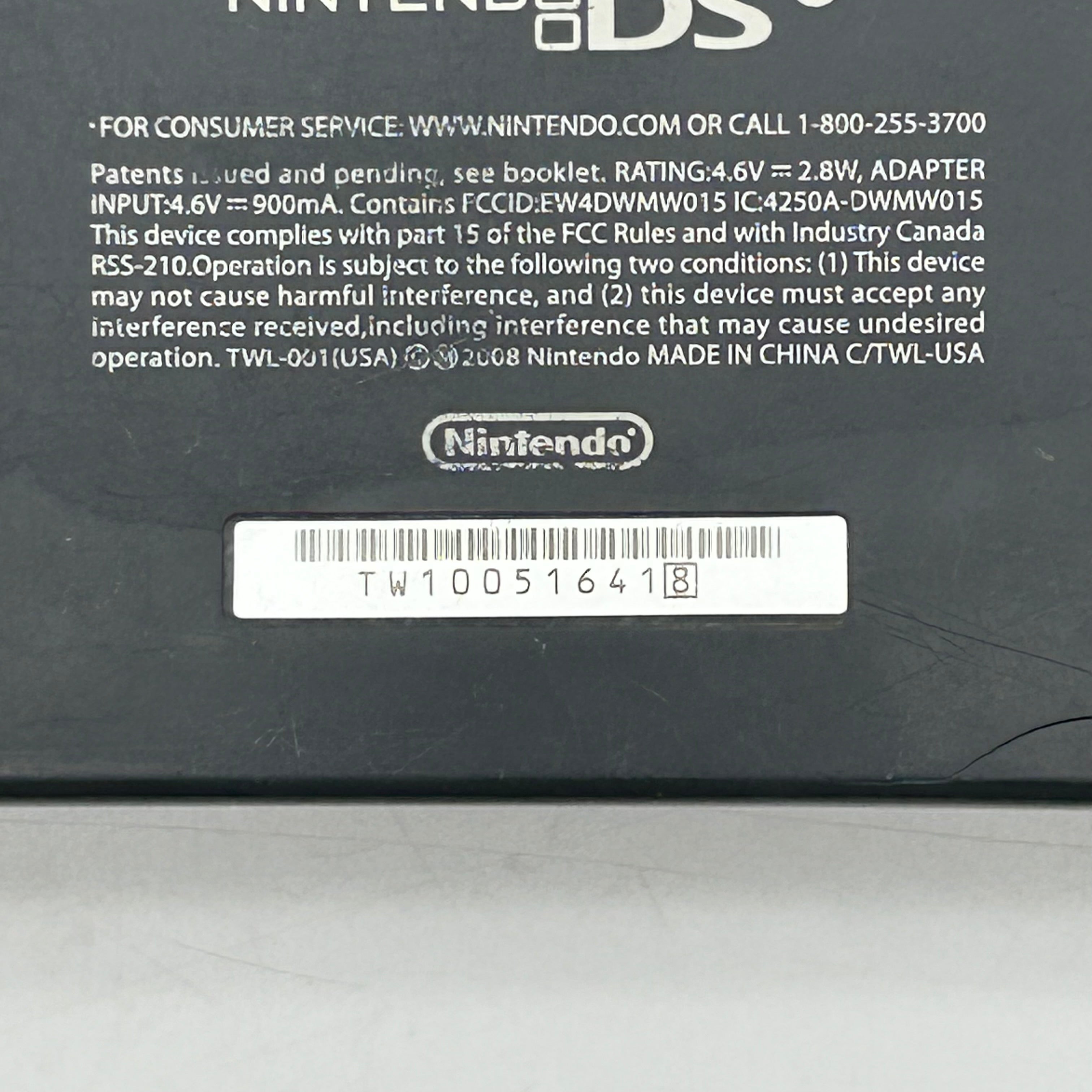 NINTENDO DSi BLACK TWL-001 HANDHELD CONSOLE ONLY ~ TESTED & WORKING