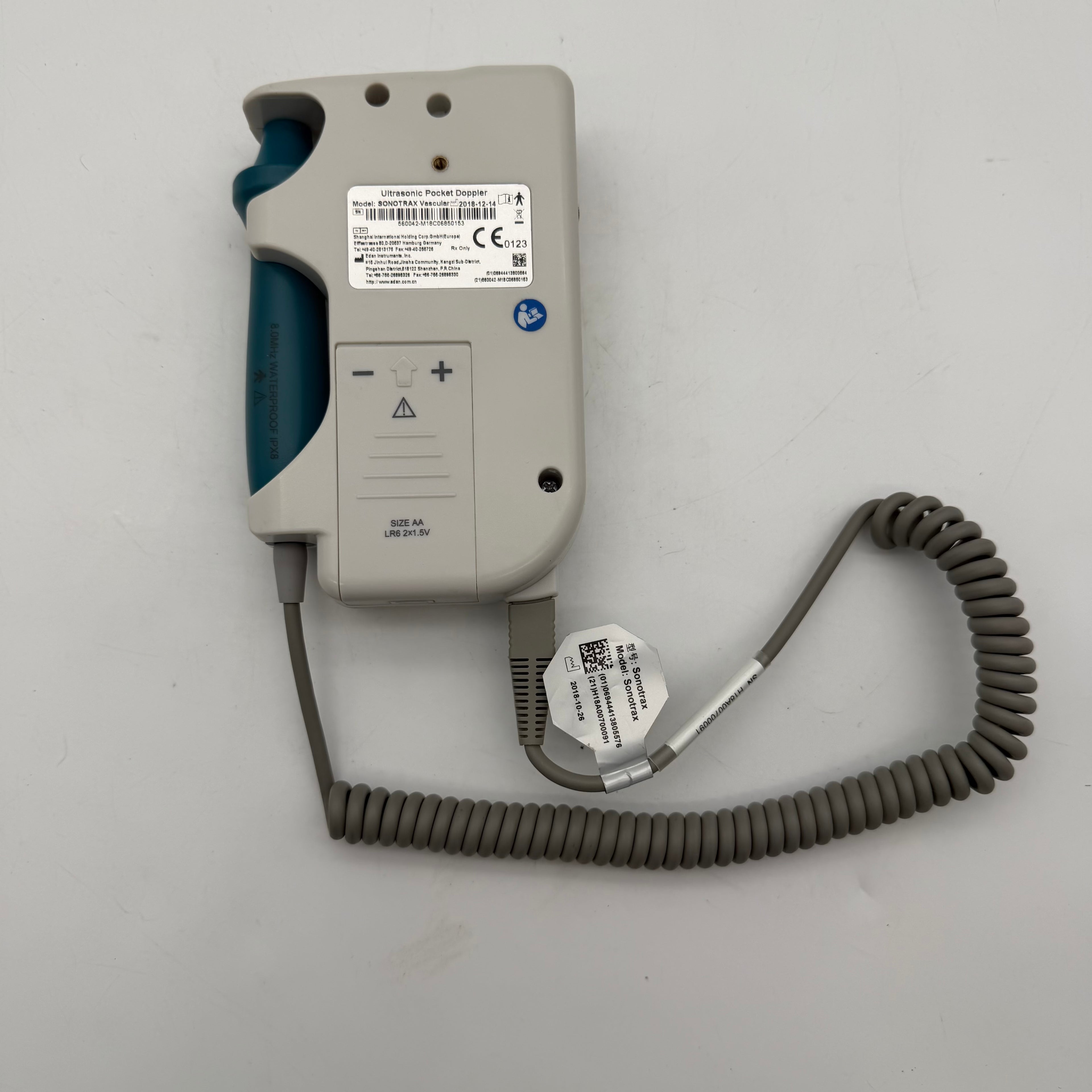 Edan SonoTrax Vascular Ultrasonic with 8MHz Probe - Tested
