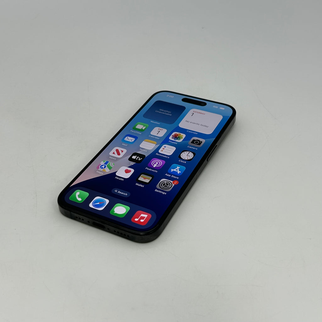 Apple iPhone 15 Pro - 128 GB - Black Titanium (T-Mobile) READ