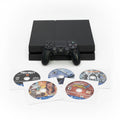 Sony PlayStation 4 PS4 1TB Upgraded Black Console CUH-1215A Bundle w/ 5 Games