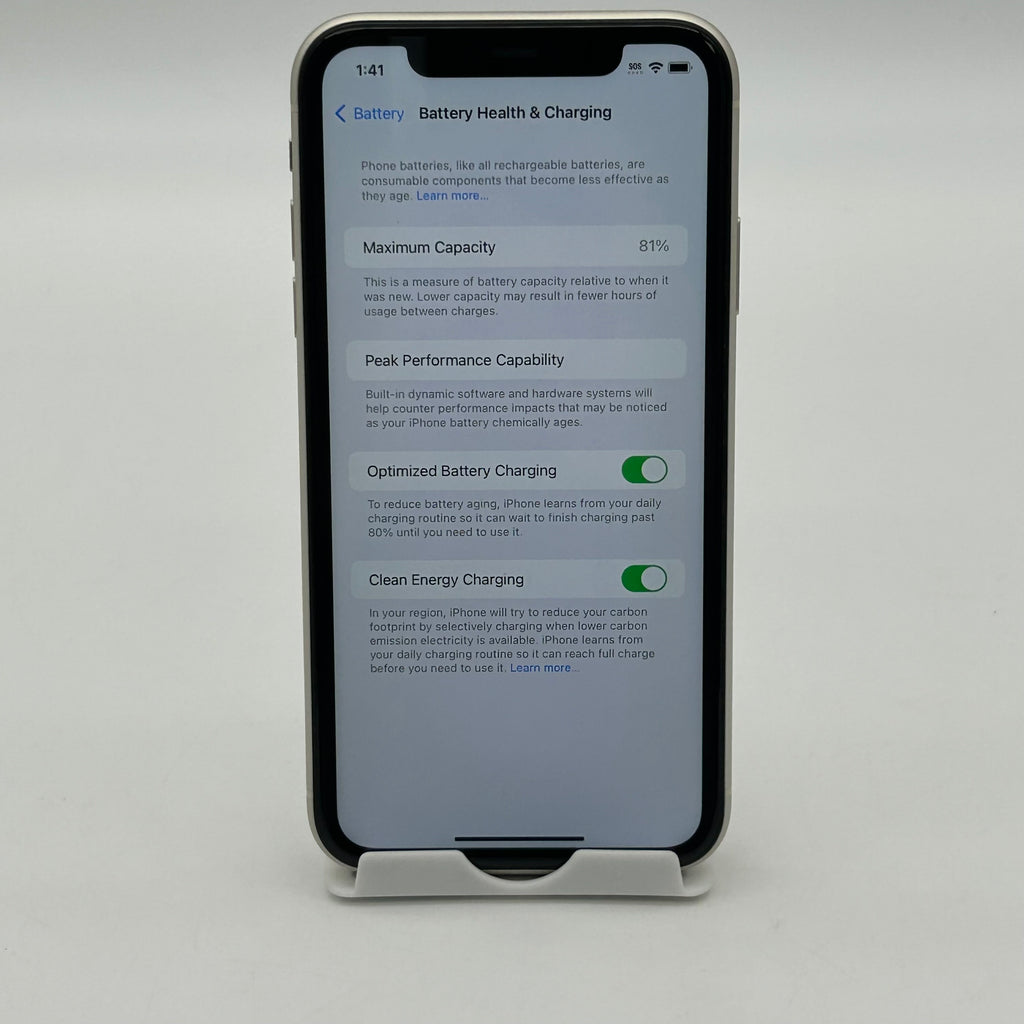 Apple iPhone 11 - 64GB - White (AT&T) MH8E3LL/A 81% BH