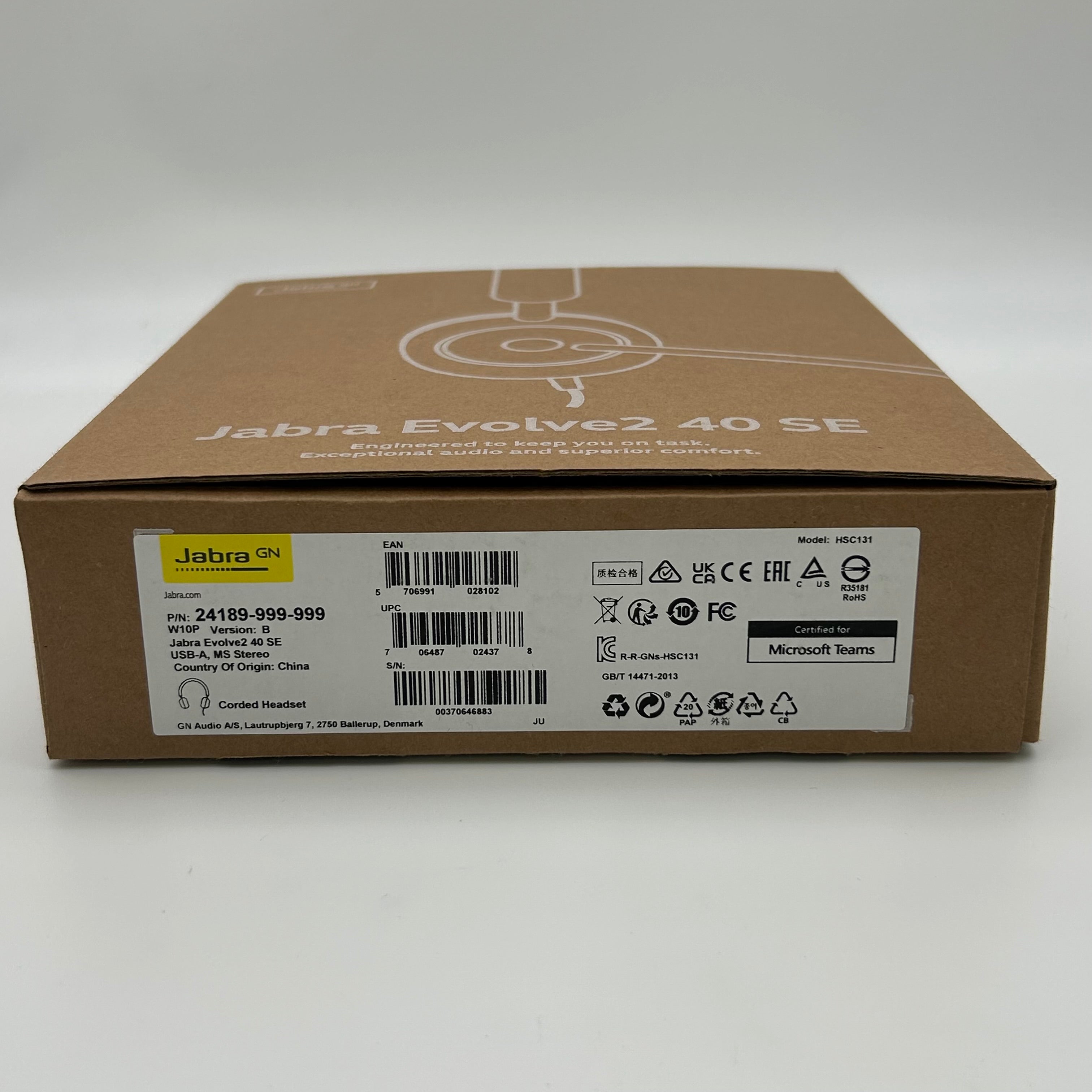 JABRA EVOLVE2 40 SE Black - Used With Box