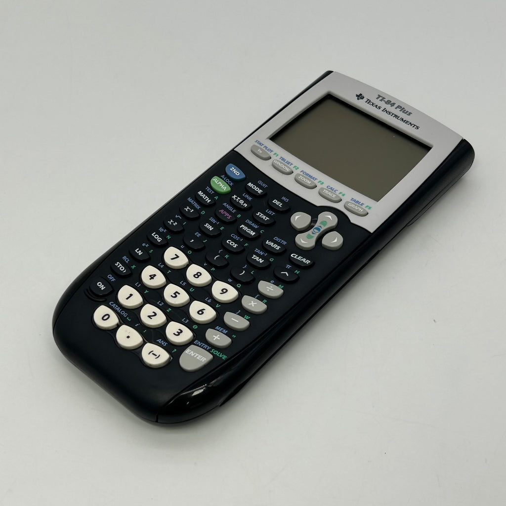 TI-84 Plus Texas Instruments Graphing Calculator Black With Cover