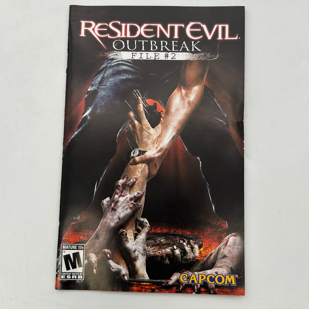 Resident Evil Outbreak File 2 PlayStation 2 w/ Manual & Case