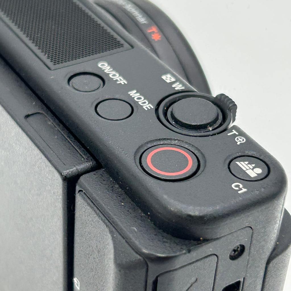 Sony ZV-1 Compact Digital Camera Zeiss Lens Flip-out Screen Black USB f/1.8-2.8 - Black - Used