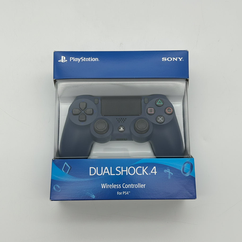 Sony DualShock 4 Wireless Controller Midnight Blue PS4 in Box - Stick Drift