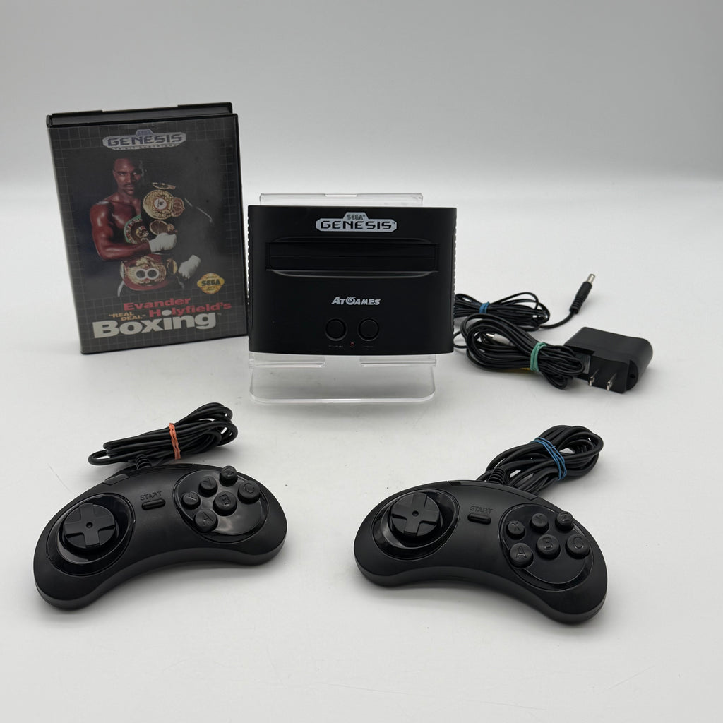 AtGames Sega Genesis Console Built-In Games w/ 2 Controllers, Cables & 1 Game - Tested