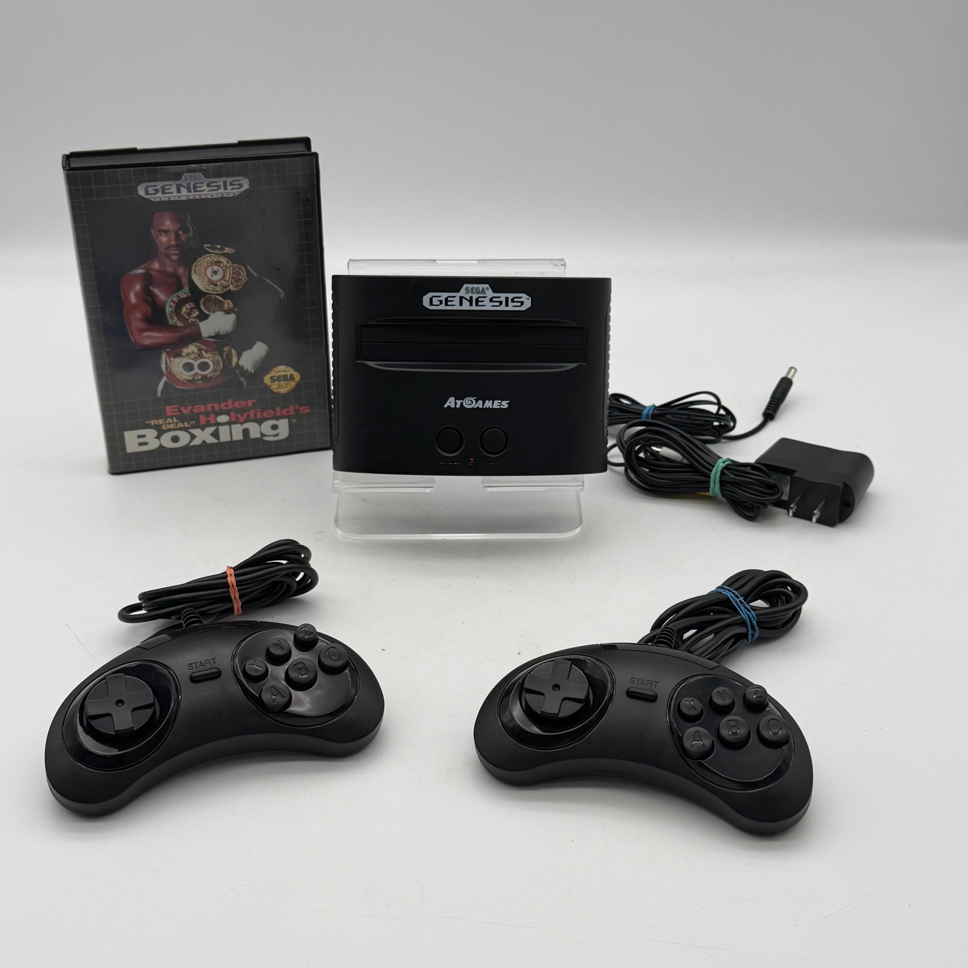AtGames Sega Genesis Console Built-In Games w/ 2 Controllers, Cables & 1 Game - Tested