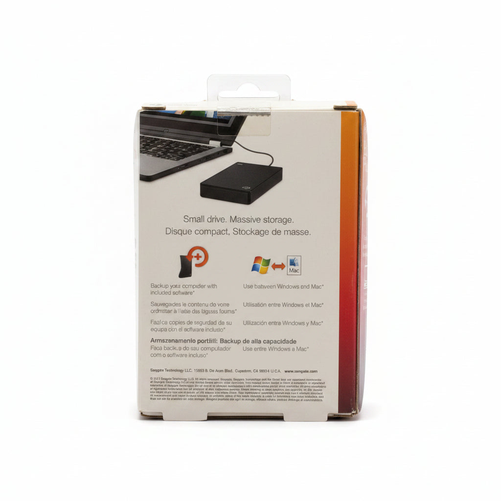 Seagate Backup Plus Portable 4TB External HDD USB 3.0 Hard Drive - Black NEW