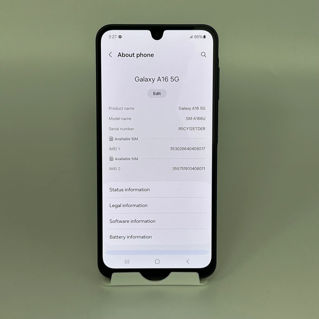 Samsung Galaxy A16 5G SM-A166U 128GB Dual SIM T-Mobile Blue Black