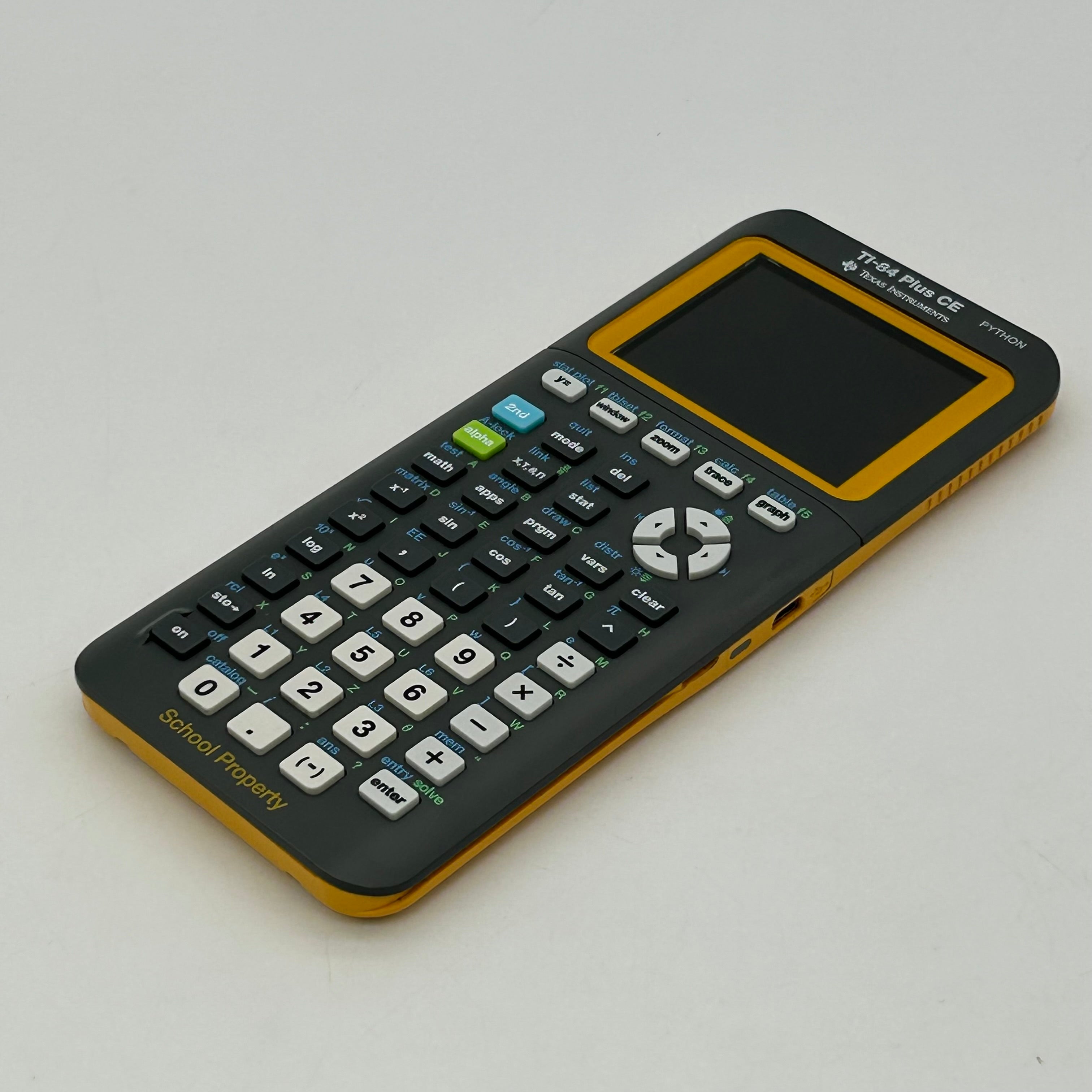 Texas Instruments TI-84 Plus CE Python Yellow School Graphing Calculator