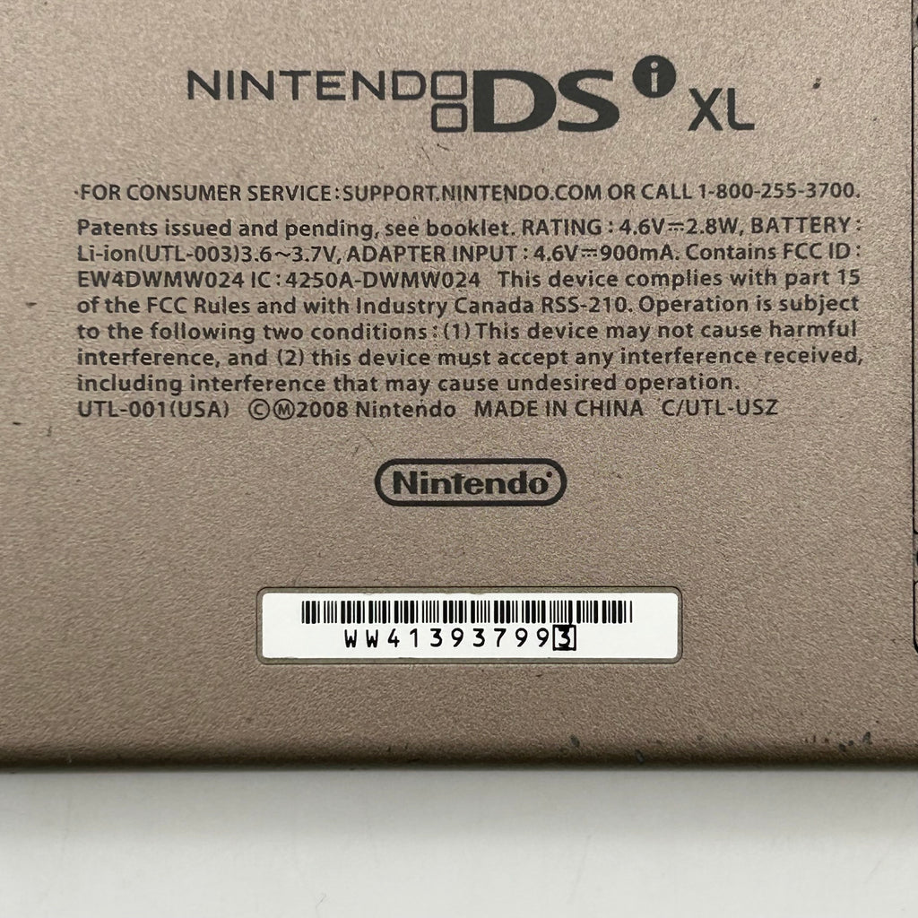Nintendo DSi XL Handheld System Black - No Stylus & Charger - Tested