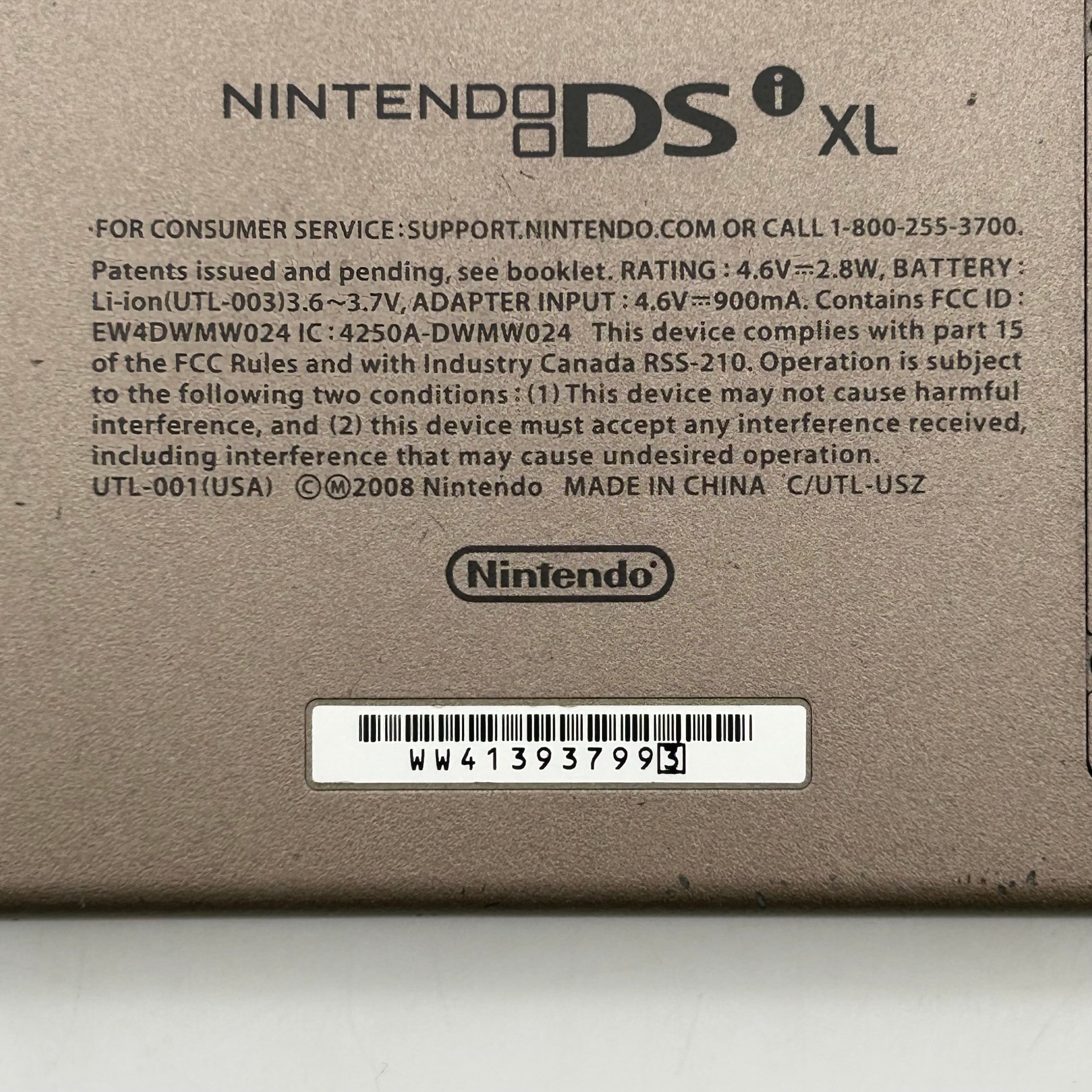 Nintendo DSi XL Handheld System Black - No Stylus & Charger - Tested
