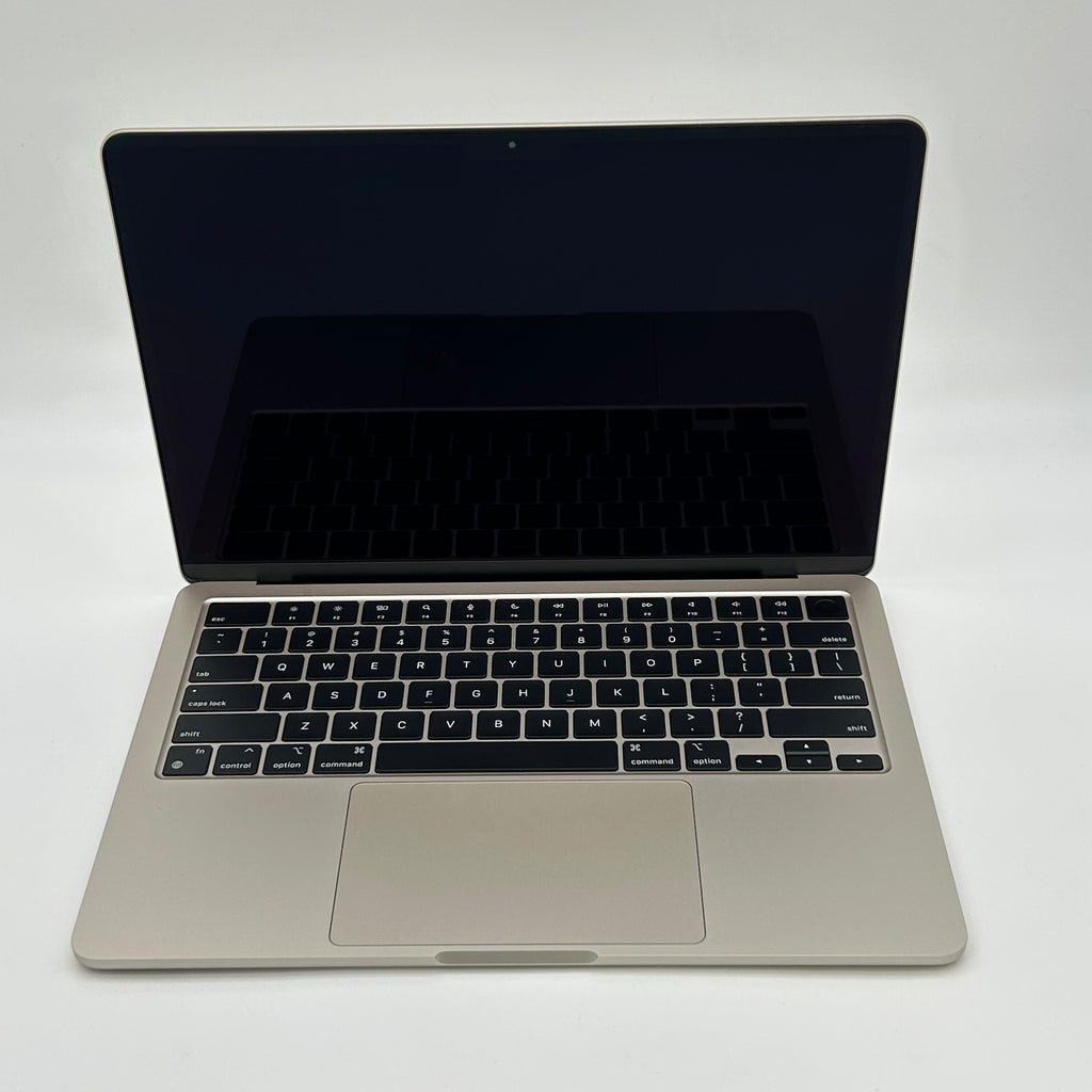 Apple MacBook Air 13.6" M2 8C GPU 3.5GHz 8GB RAM 256GB SSD A2681 - Starlight - Includes Front, Back, and Keyboard Case - Used