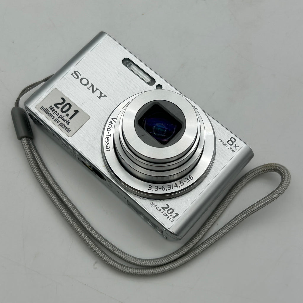 Silver Sony Cyber-Shot DSC-W830 20.1MP 8x Optical Zoom Digital Camera