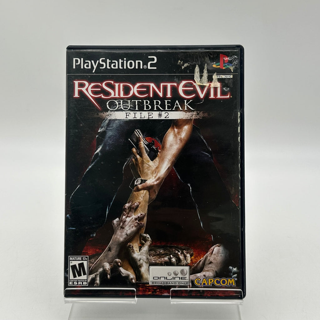 Resident Evil Outbreak File 2 PlayStation 2 w/ Manual & Case