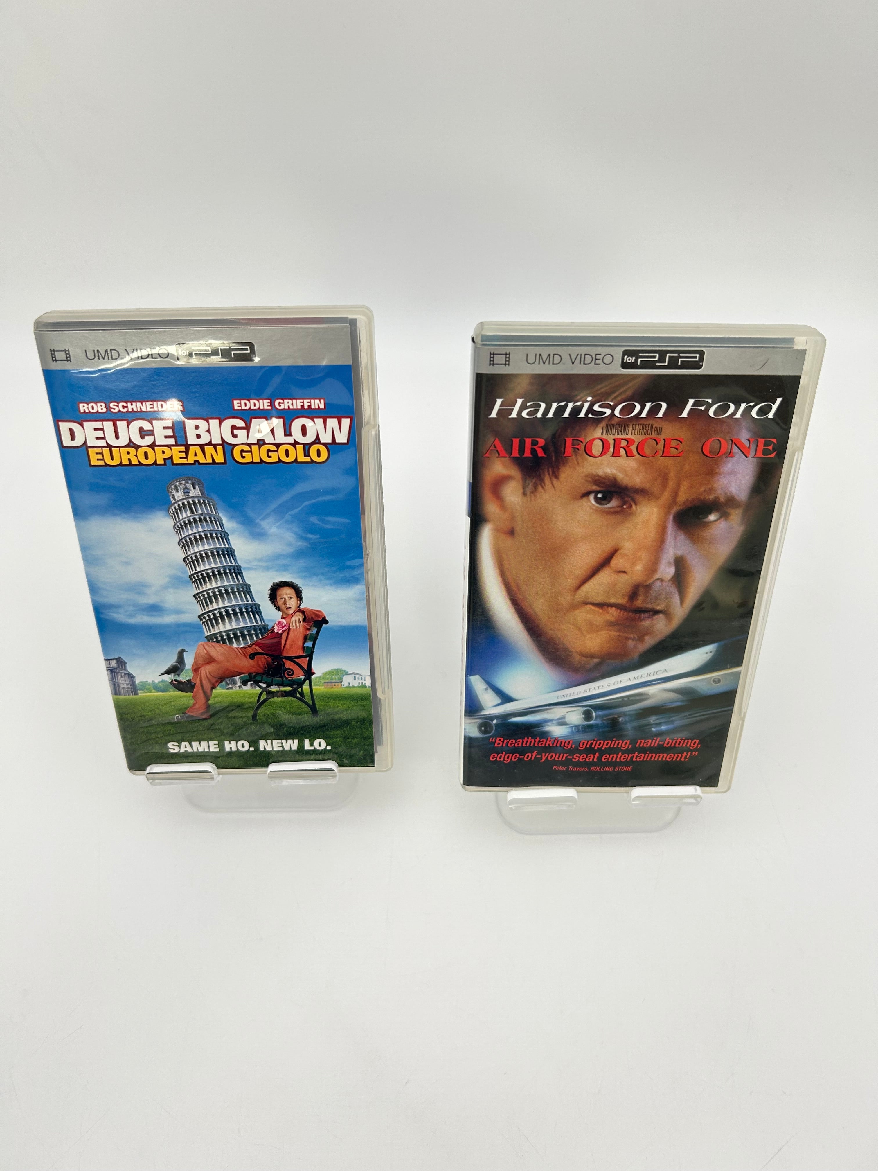 Lot of 2 UMDs for PSP - Deuce Bigalow European Gigolo & Air Force One