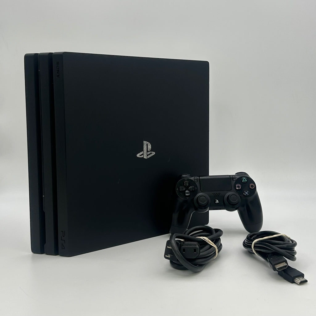Sony PlayStation 4 Pro Black Console Cont HDMI USB Wi-Fi CUH-7015B 1TB