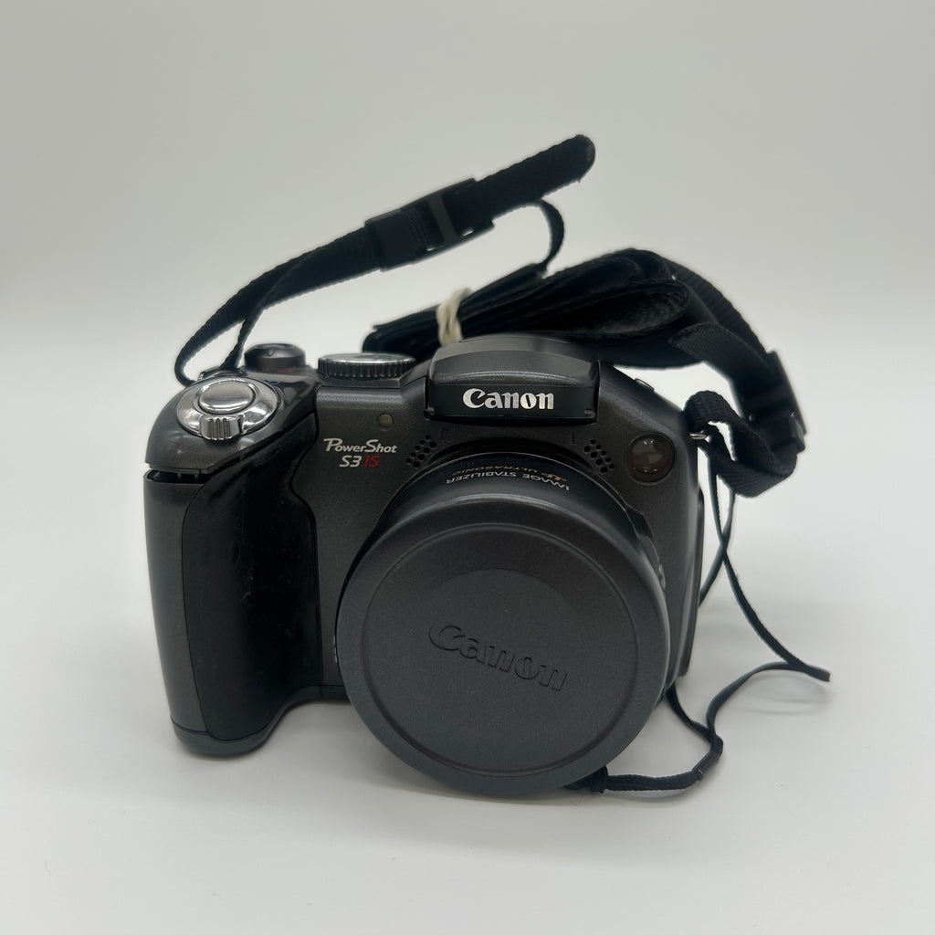 Canon PowerShot S3IS Black Digital Camera Used Serial Number 4328522964