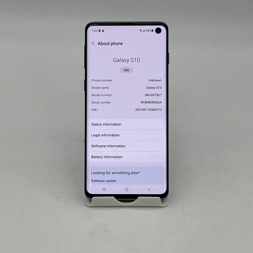 Samsung Galaxy S10 SM-G973U1 128GB Unlocked w/Box