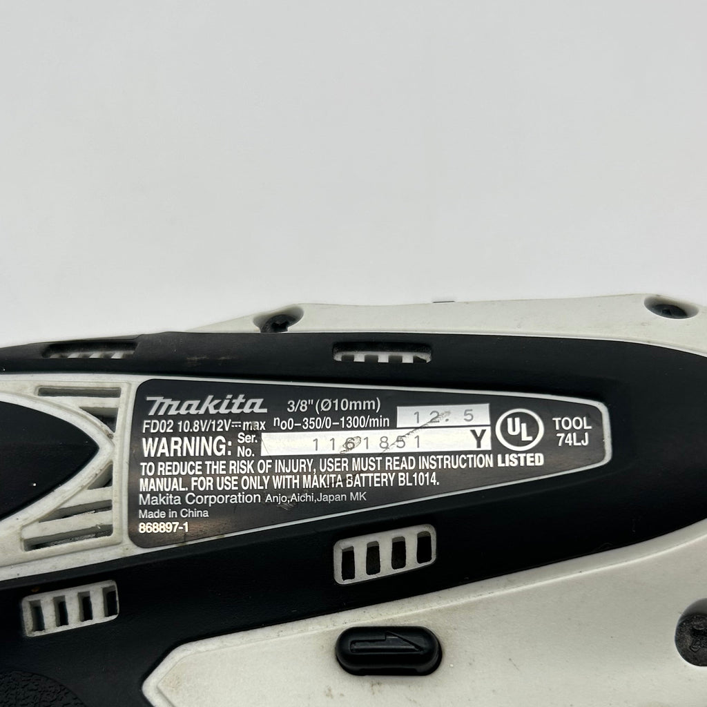 Makita FD02 Cordless Driver Drill Tool 10.8V/12V No Charger