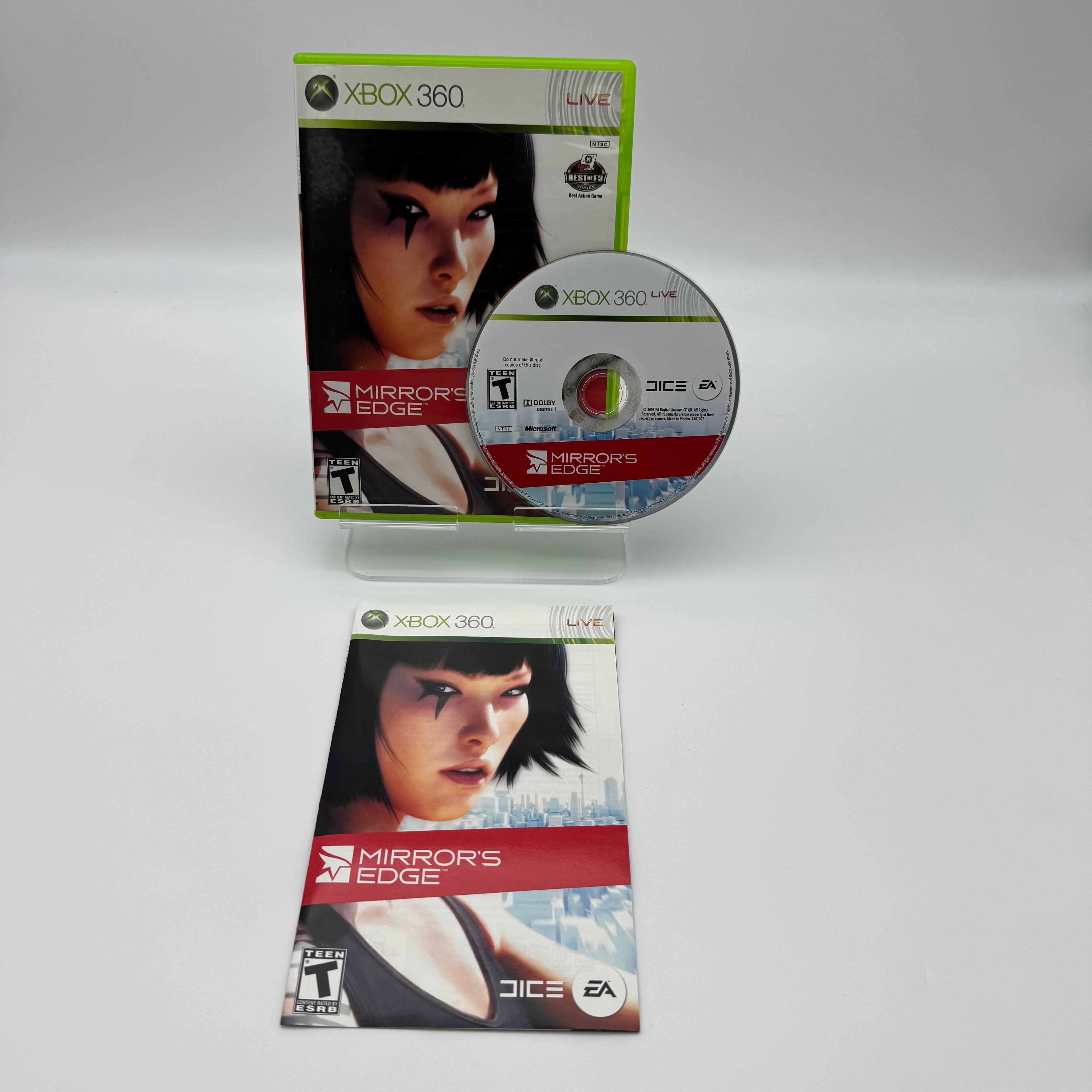 Xbox 360 Mirror's Edge Video Game with Box and Manual - Used