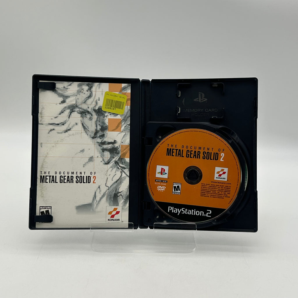 The Documents Of Metal Gear Solid 2 PS2 w/ Manual & Case