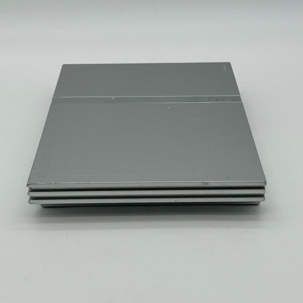 Sony PlayStation 2 Slim Satin Silver Console Bundle SCPH-77001 - Tested